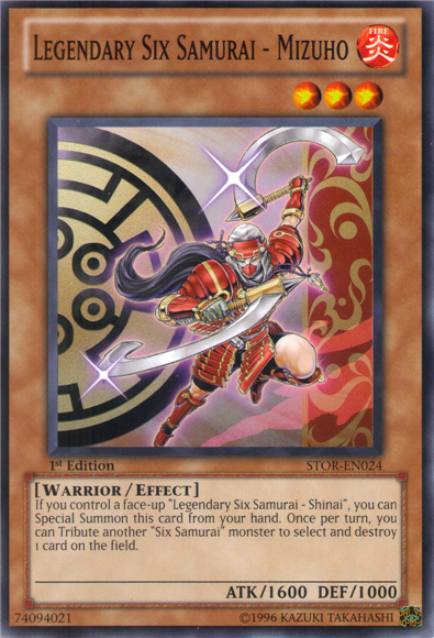 Legendary Six Samurai - Mizuho, Storm of Ragnarok Sneak Peek Participation Card · STOR-EN024