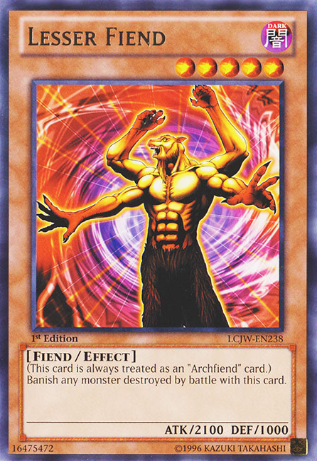 Lesser Fiend, Legendary Collection 4: Joey's World Mega Pack · LCJW-EN238
