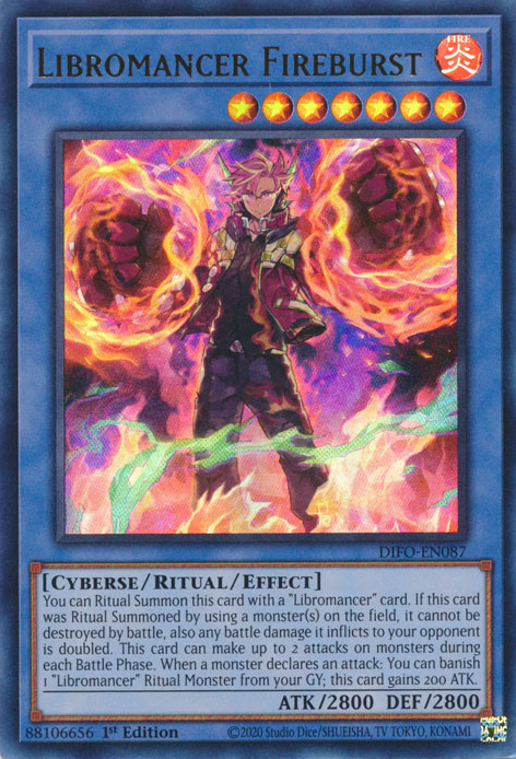 Libromancer Fireburst, Dimension Force · DIFO-EN087