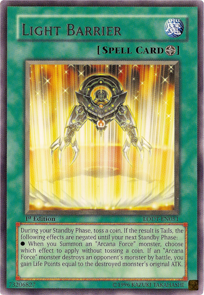 Light Barrier, Light of Destruction Sneak Peek Participation Card · LODT-EN051