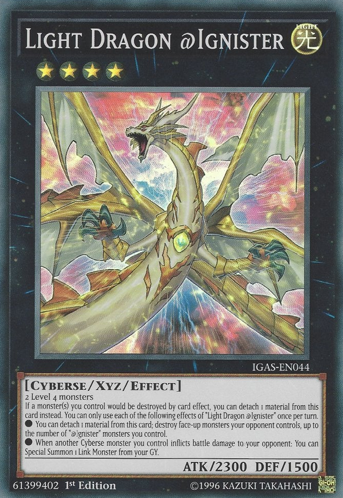 Light Dragon @Ignister, Ignition Assault Sneak Peek Participation Card · IGAS-EN044