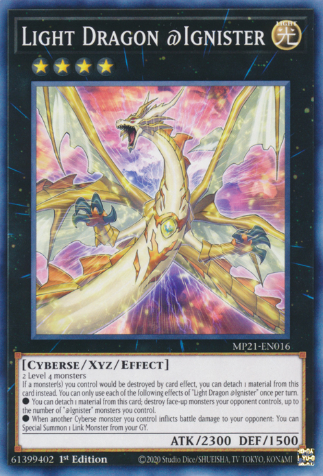 Light Dragon @Ignister, 2021 Tin of Ancient Battles · MP21-EN016