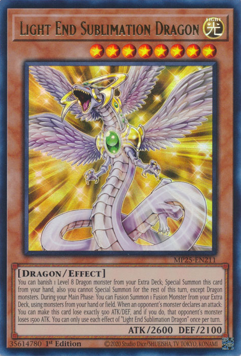 Light End Sublimation Dragon, 2025 Mega-Pack Tin · MP25-EN211