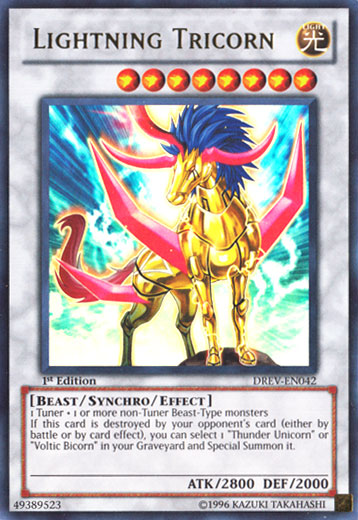 Lightning Tricorn, Duelist Revolution Sneak Peek Participation Card · DREV-EN042