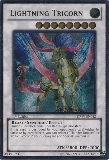 Lightning Tricorn, Duelist Revolution Sneak Peek Participation Card · DREV-EN042