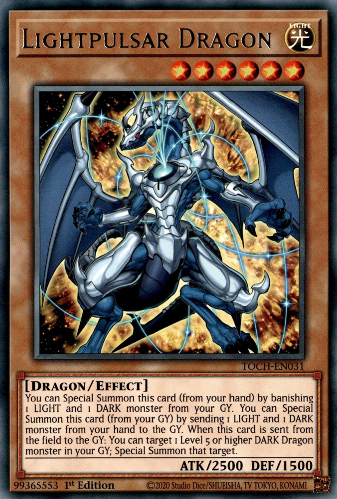 Lightpulsar Dragon, Toon Chaos · TOCH-EN031