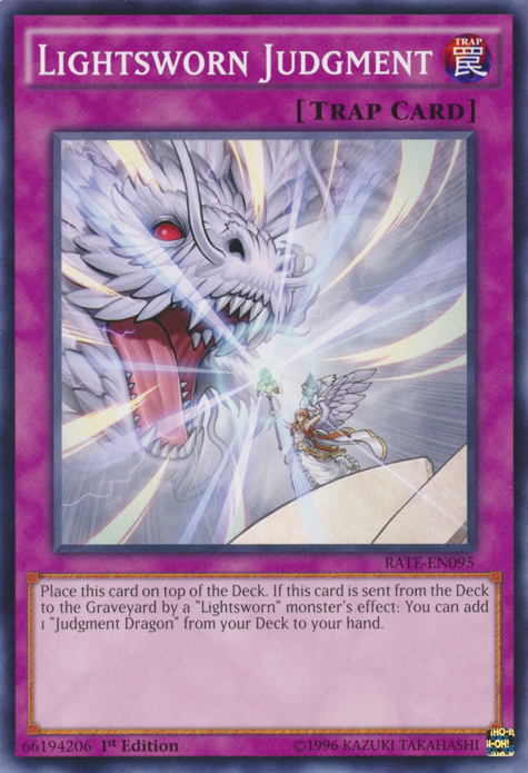 Lightsworn Judgment, Raging Tempest Sneak Peek Participation Card · RATE-EN095