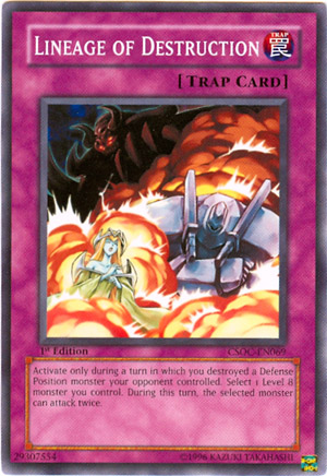 Lineage of Destruction, Crossroads of Chaos Sneak Peek Participation Card · CSOC-EN069