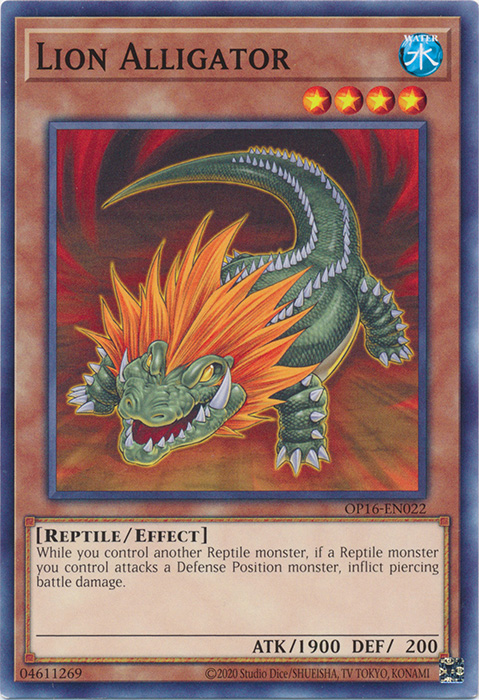 Lion Alligator, OTS Tournament Pack 16 · OP16-EN022