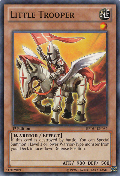 Little Trooper, Return of the Duelist Sneak Peek Participation Card · REDU-EN032