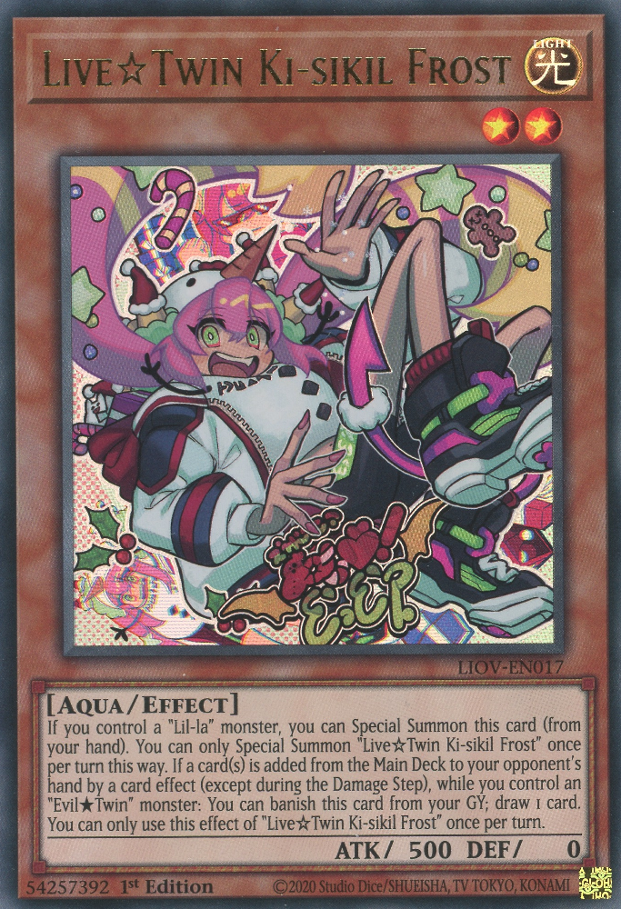 Live☆Twin Ki-sikil Frost, Lightning Overdrive Premiere! promotional card · LIOV-EN017