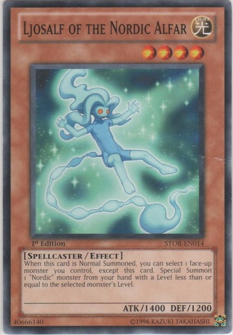 Ljosalf of the Nordic Alfar, Storm of Ragnarok Sneak Peek Participation Card · STOR-EN014