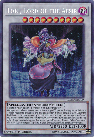 Loki, Lord of the Aesir, Legendary Collection 5D's Mega Pack · LC5D-EN190