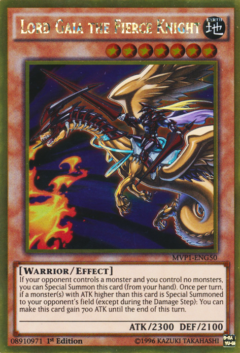 Lord Gaia the Fierce Knight, Yu-Gi-Oh! The Dark Side of Dimensions Movie Pack · MVP1-ENG50