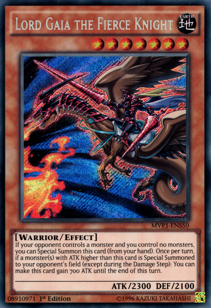 Lord Gaia the Fierce Knight, Yu-Gi-Oh! The Dark Side of Dimensions Movie Pack · MVP1-ENS50