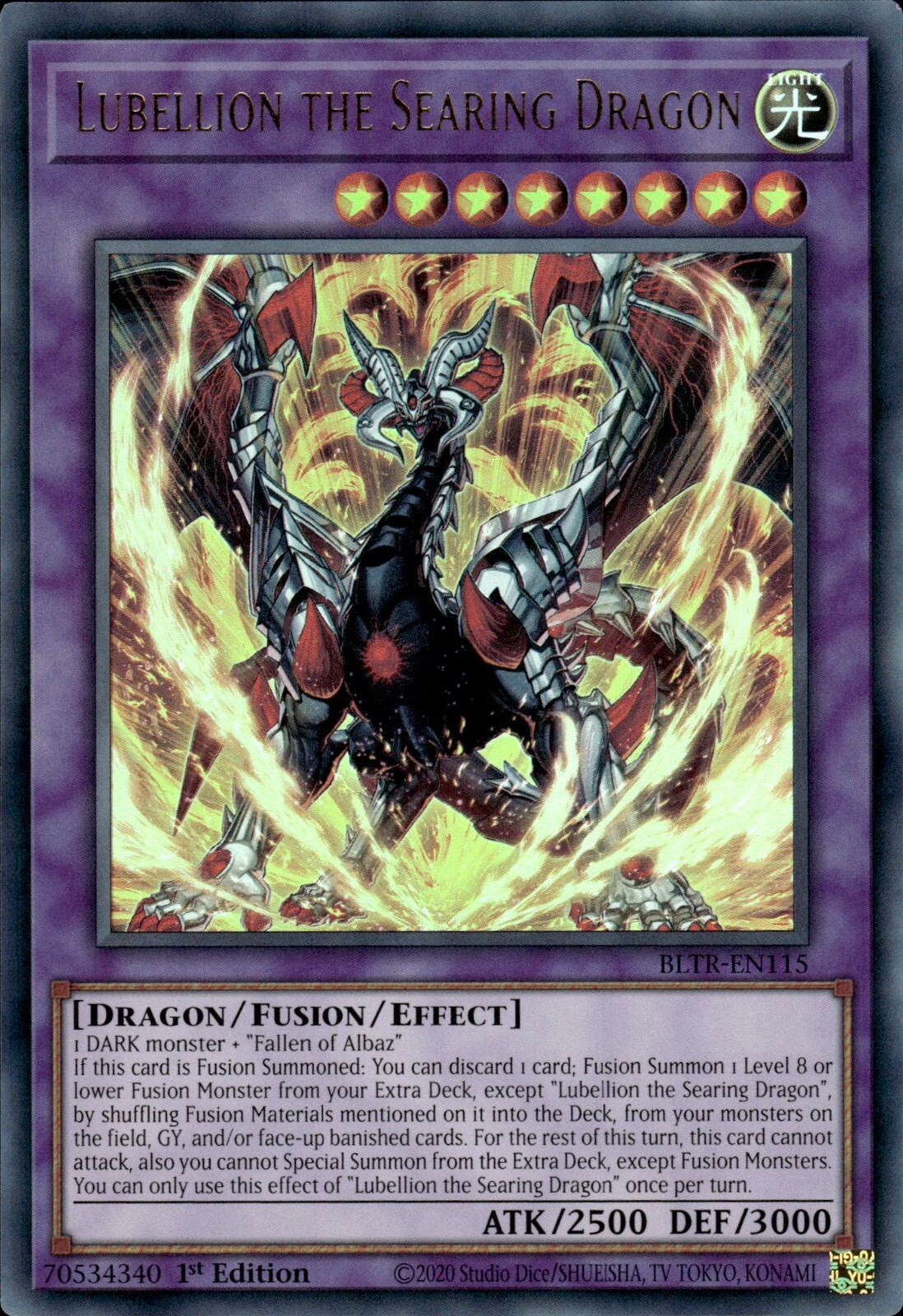 Lubellion the Searing Dragon, Battles of Legend: Terminal Revenge · BLTR-EN115
