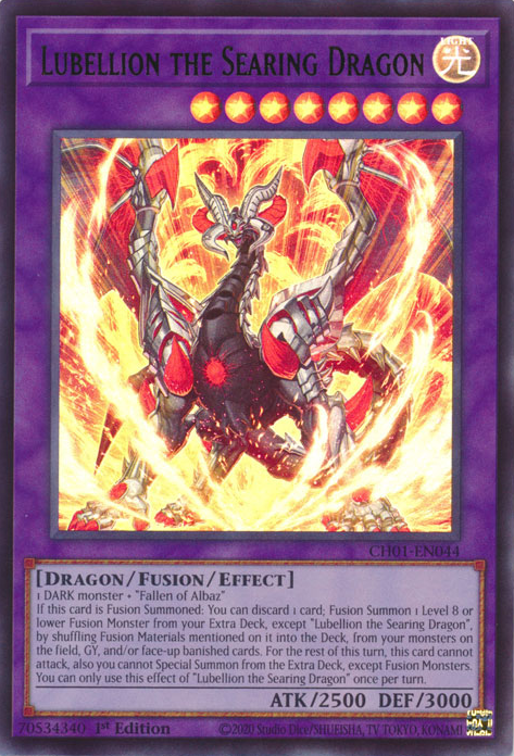 Lubellion the Searing Dragon, THE CHRONICLES DECK: The Fallen & The Virtuous (All-Foil Edition) · CH01-EN044