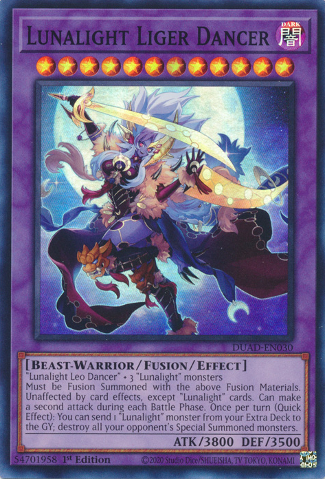 Lunalight Liger Dancer, Duelist's Advance · DUAD-EN030