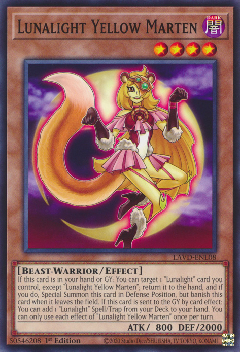 Lunalight Yellow Marten, Legendary Arc-V Decks · LAVD-ENL08