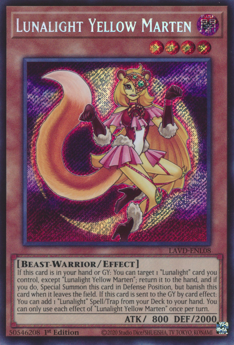 Lunalight Yellow Marten, Legendary Arc-V Decks · LAVD-ENL08