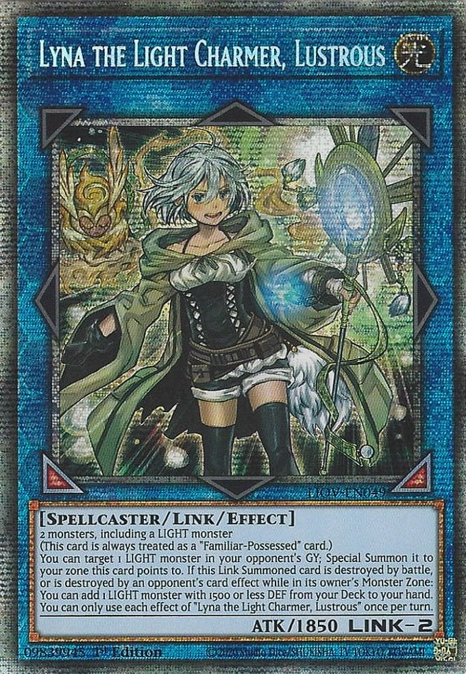 Lyna the Light Charmer, Lustrous, Lightning Overdrive Premiere! promotional card · LIOV-EN049