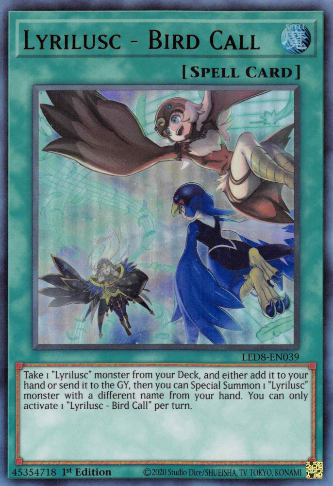 Lyrilusc - Bird Call, Legendary Duelists: Synchro Storm · LED8-EN039
