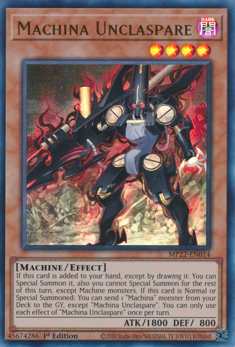 Machina Unclaspare, 2022 Tin of the Pharaoh's Gods · MP22-EN014