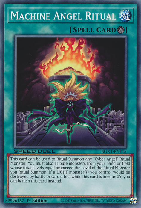 Machine Angel Ritual, Speed Duel GX: Duel Academy Box · SGX1-ENE15