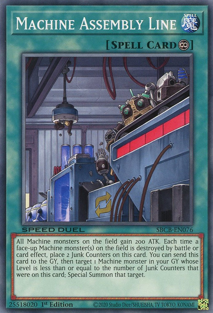 Machine Assembly Line, Speed Duel: Battle City Box · SBCB-EN076