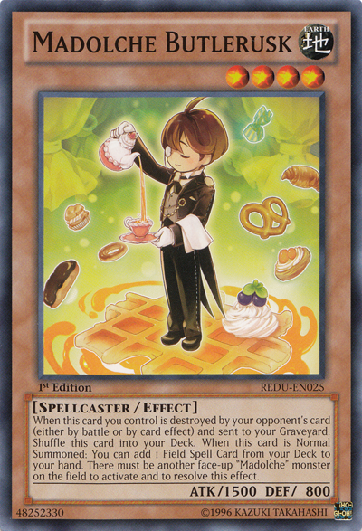 Madolche Butlerusk, Return of the Duelist Sneak Peek Participation Card · REDU-EN025