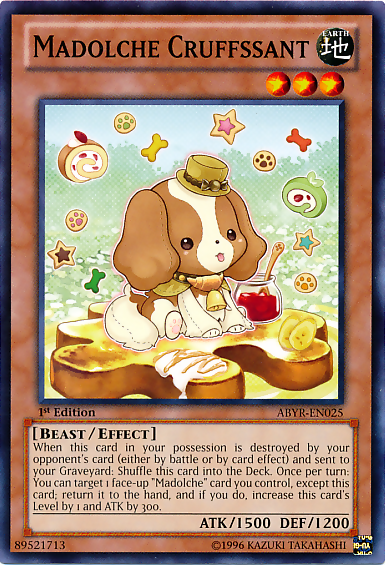 Madolche Cruffssant, Abyss Rising Sneak Peek Participation Card · ABYR-EN025