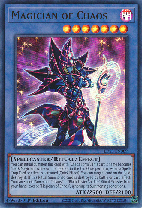 Magician of Chaos, Legendary Duelists: Season 3 · LDS3-EN089