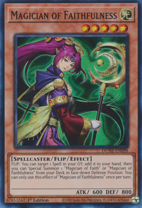 Magician of Faithfulness, Duelist Nexus · DUNE-EN098