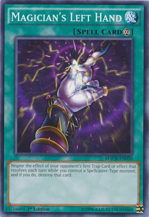 Magician's Left Hand, Maximum Crisis Sneak Peek Participation Card · MACR-EN050