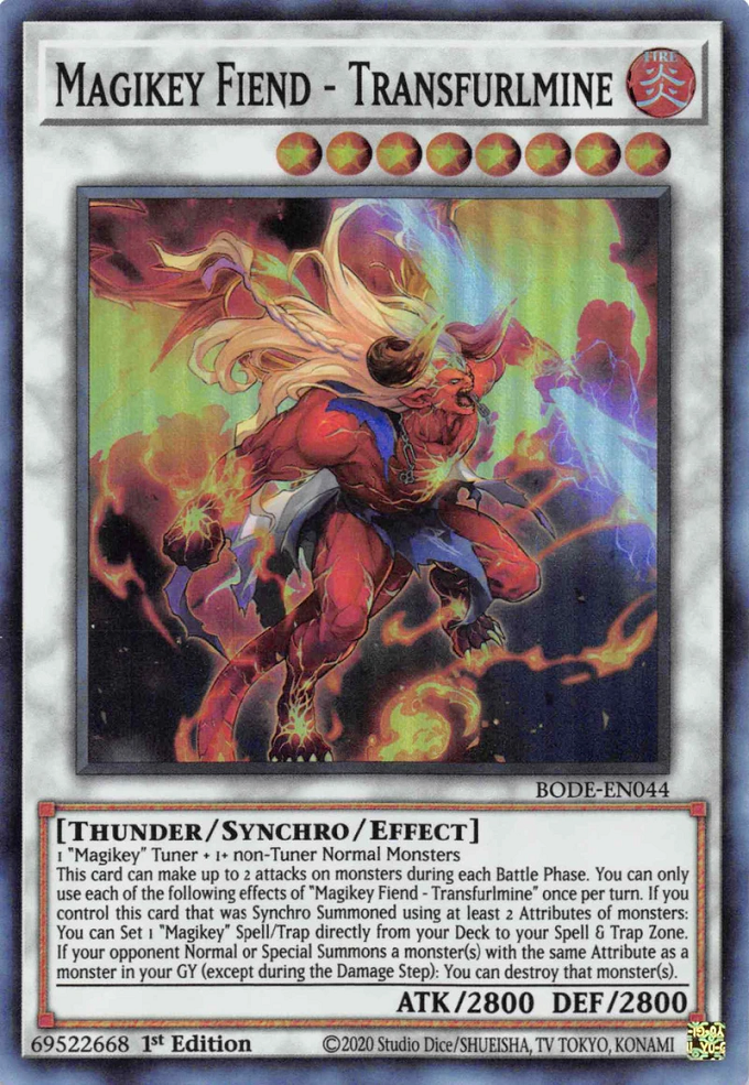 Magikey Fiend - Transfurlmine, Burst of Destiny · BODE-EN044