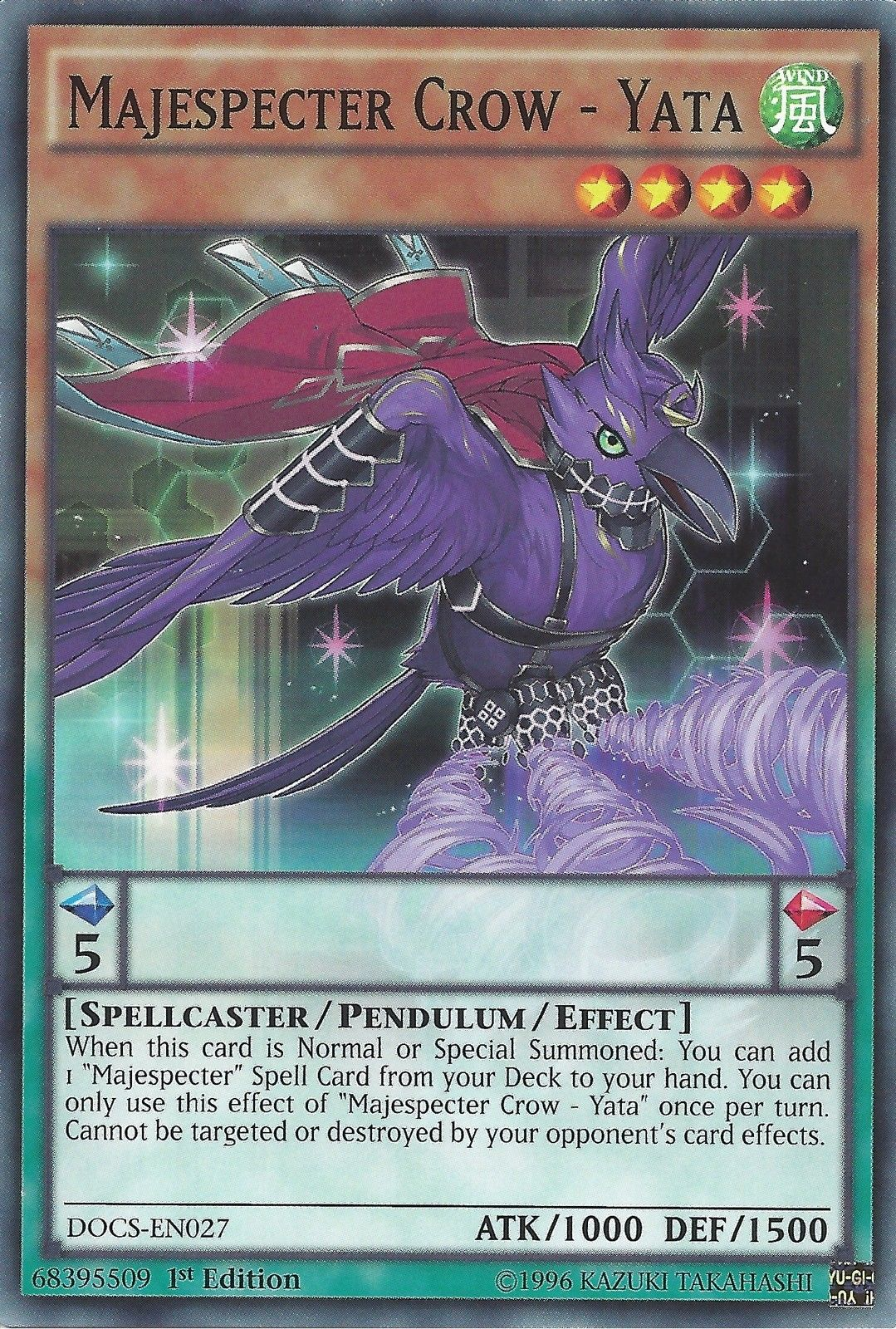 Majespecter Crow - Yata, Dimension of Chaos Sneak Peek Participation Card · DOCS-EN027