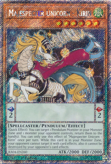 Majespecter Unicorn - Kirin, Quarter Century Stampede · RA04-EN260