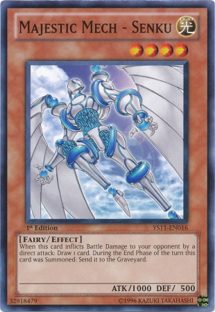 Majestic Mech - Senku, Starter Deck: Dawn of the Xyz · YS11-EN016