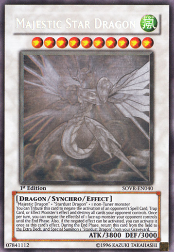 Majestic Star Dragon, Stardust Overdrive Sneak Peek Participation Card · SOVR-EN040