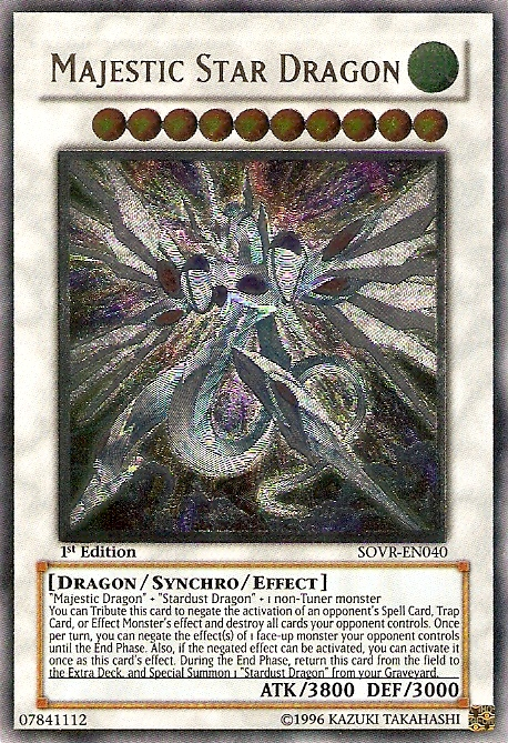 Majestic Star Dragon, Stardust Overdrive Sneak Peek Participation Card · SOVR-EN040
