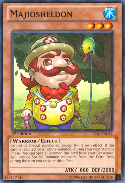 Majiosheldon, Legacy of the Valiant Sneak Peek Participation Card · LVAL-EN044