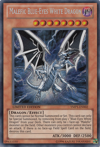 Malefic Blue-Eyes White Dragon, Yu-Gi-Oh! 3D Bonds Beyond Time Movie Pack · YMP1-EN002