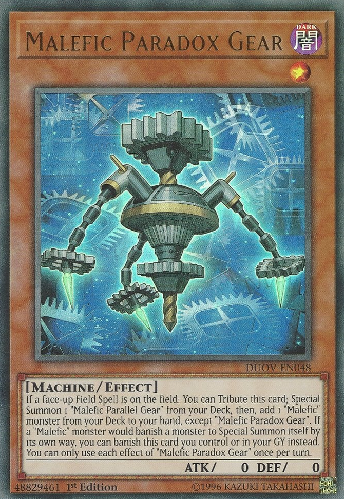 Malefic Paradox Gear, Duel Overload · DUOV-EN048