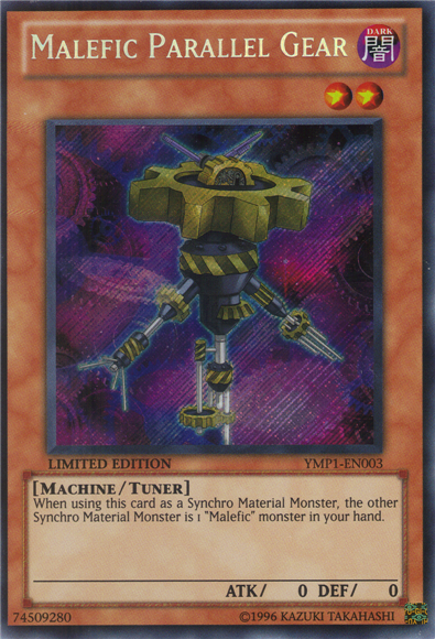 Malefic Parallel Gear, Yu-Gi-Oh! 3D Bonds Beyond Time Movie Pack · YMP1-EN003