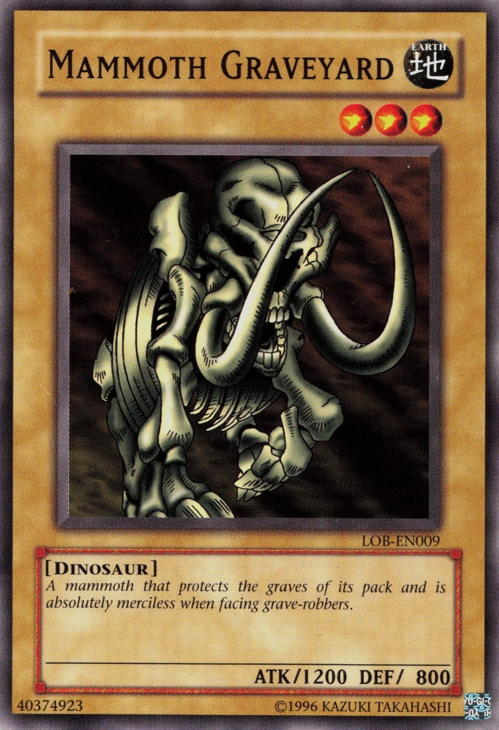 Mammoth Graveyard, Legend of Blue Eyes White Dragon · LOB-009