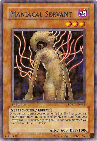 Maniacal Servant, Light of Destruction Sneak Peek Participation Card · LODT-EN085