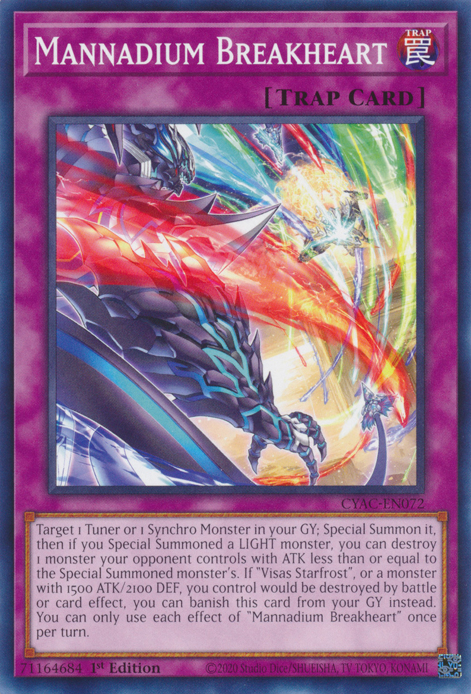 Mannadium Breakheart, Cyberstorm Access · CYAC-EN072