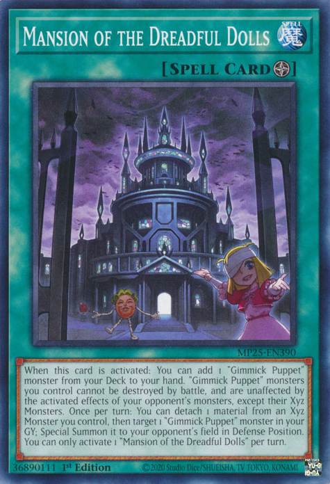 Mansion of the Dreadful Dolls, 2025 Mega-Pack Tin · MP25-EN390