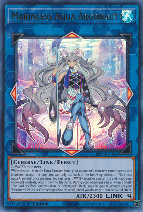 Marincess Aqua Argonaut, Legendary Duelists: Duels From the Deep · LED9-EN034