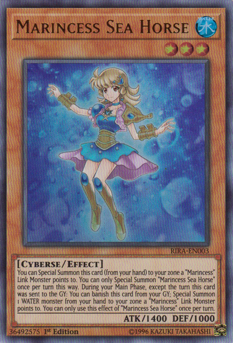 Marincess Sea Horse, Rising Rampage Sneak Peek Participation Card · RIRA-EN003